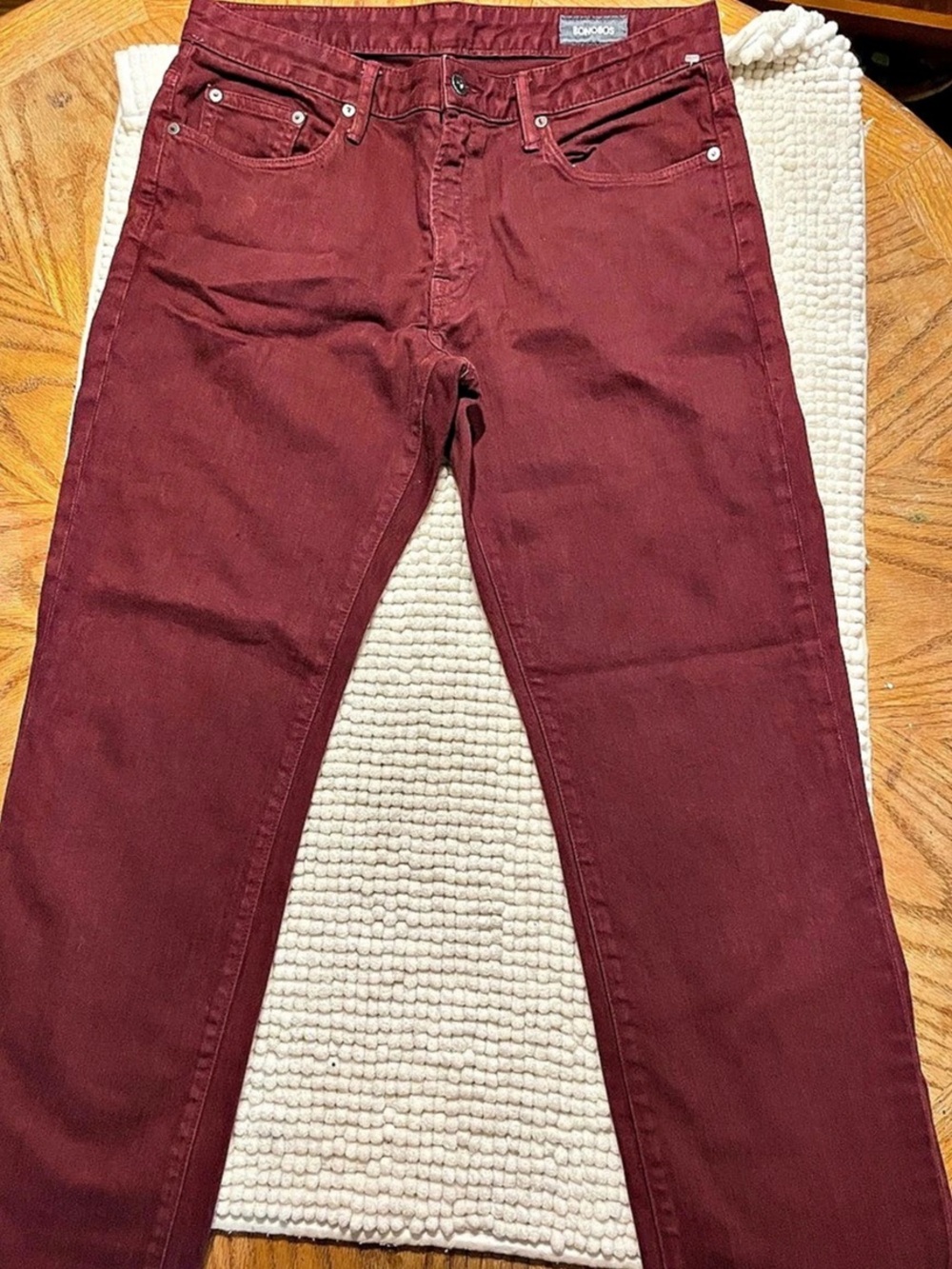 Bonobos Stretch Washed Chino Pants Men's Chinos Burgundy Waist 34/34